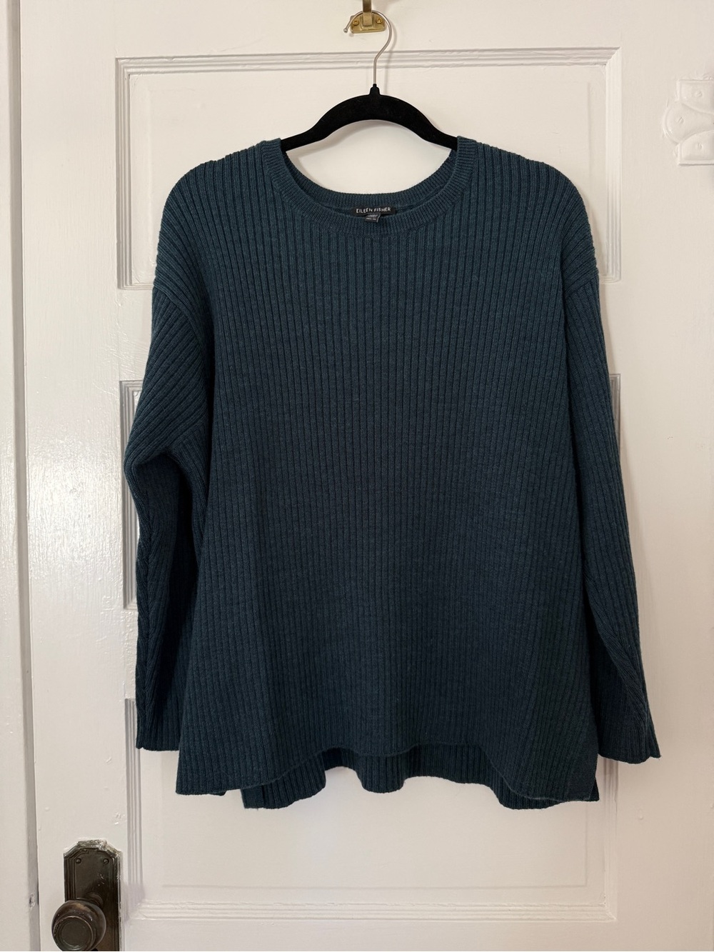 Eileen Fisher Classic Teal Sweater